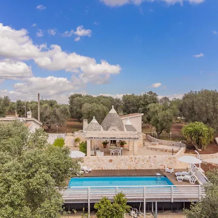 度假居 Trullo Quattro Carrini Con Piscina