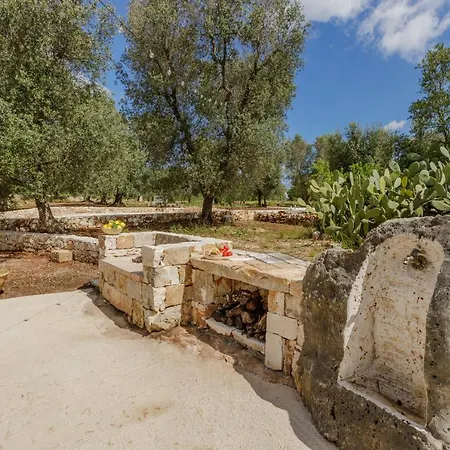 度假居 Trullo Quattro Carrini Con Piscina